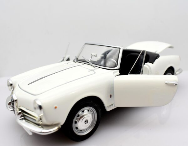 ALFA ROMEO GIULIETTA SPIDER modellini auto scala 1:24 modellismo statico cabrio - immagine 2