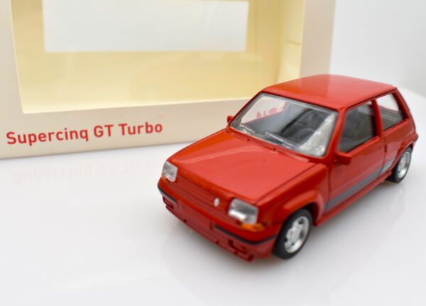 Modellino auto scala 1:43 Norev RENAULT SUPERCINQUE GT TURBO PHASE II 1988 red - immagine 6