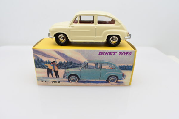 Modellino auto dinky toys 1:43 Fiat 600 D de agostini collezione - immagine 3
