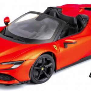 Modellino auto scala 1:18 Burago  FERRARI SF90 STRADALE HYBRID SPIDER 2020 RED diecast modellismo statico