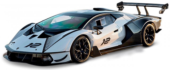Modellino auto scala 1:24 Burago LAMBORGHINI ESSENZA SCV diecast modellismo statico