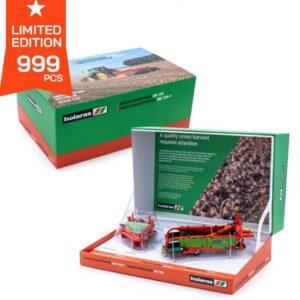 Modellino mezzi agricoli  Universal Hobbies  SCOLLETTATRICE ANDANATRICE HOLARAS LUXURY SET UR 135 + UM 150-F 1:32 diecast modellismo statico
