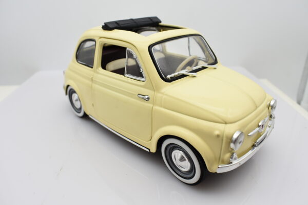 Modellino auto scala 1:16 1:18 FIAT 500 diecast modellismo da collezione - immagine 8
