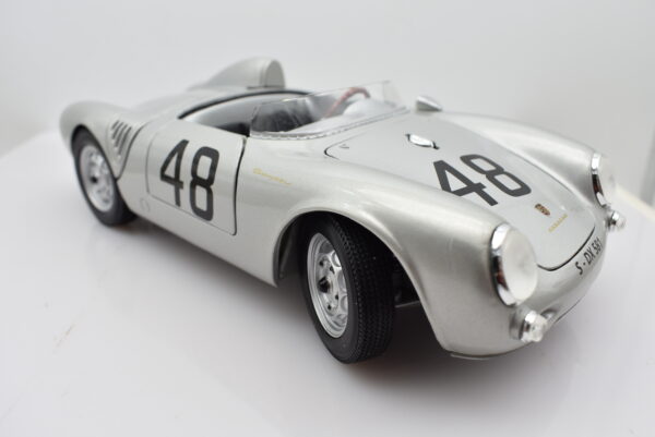 Modellino auto scala 1:18 PORSCHE 550 A SPYDER diecast modellismo da collezione - immagine 7