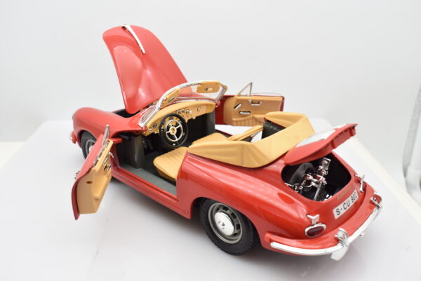 Modellino auto scala 1:18 PORSCHE 356 B diecast modellismo da collezione - immagine 3