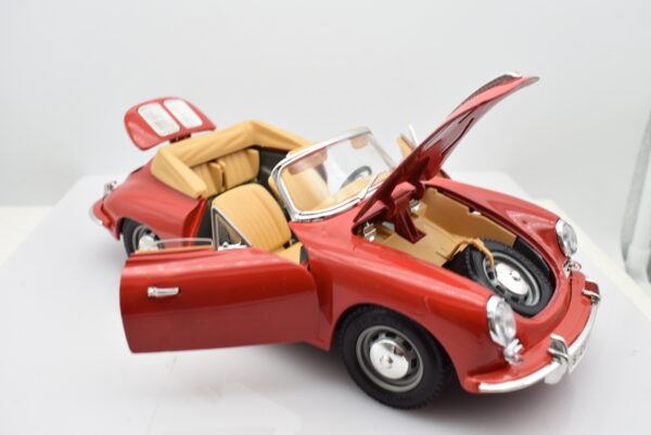 Modellino auto scala 1:18 PORSCHE 356 B diecast modellismo da collezione - immagine 4
