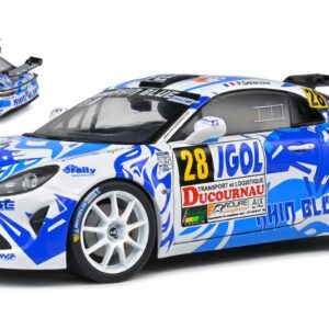 Modellino auto rally scala 1:18 Solido  ALPINE A110 N.28 RALLY DU VAR 2021 NIGHT VERSION DELEC.DE CASTELLI modellismo statico collezione