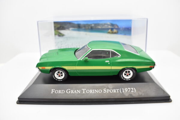 Modellini auto americane scala 1:43 FORD GRAN TORINO SPORT ixo diecast modellismo collezione - immagine 2