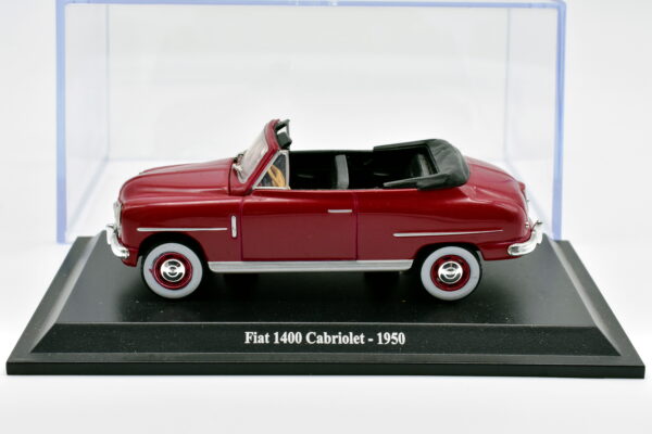 Modellino auto scala 1:43 FIAT 1400 CABRIOLET diecast collezione da edicola - immagine 4
