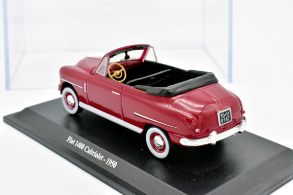 Modellino auto scala 1:43 FIAT 1400 CABRIOLET diecast collezione da edicola - immagine 2
