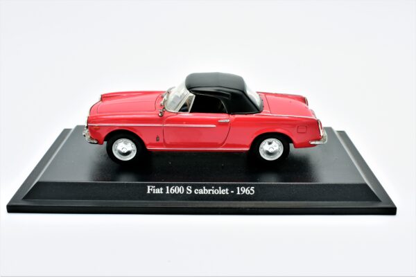 Modellino auto scala 1:43 FIAT 1600 S CABRIOLET diecast collezione da edicola - immagine 2