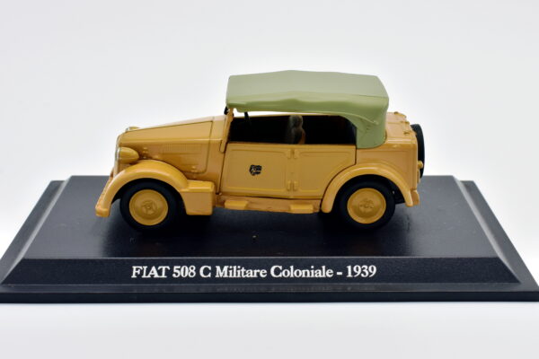 Modellino auto scala 1:43 FIAT 508 C MILITARE COLONIALE diecast collezione da edicola - immagine 2