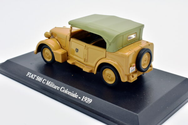 Modellino auto scala 1:43 FIAT 508 C MILITARE COLONIALE diecast collezione da edicola - immagine 4