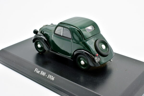 Modellino auto scala 1:43 FIAT 500 TOPOLINO diecast collezione da edicola - immagine 6