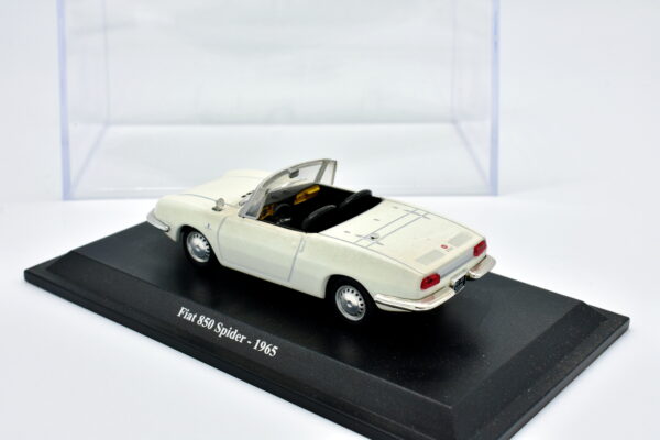 Modellino auto scala 1:43 FIAT 850 SPIDER diecast collezione da edicola - immagine 4