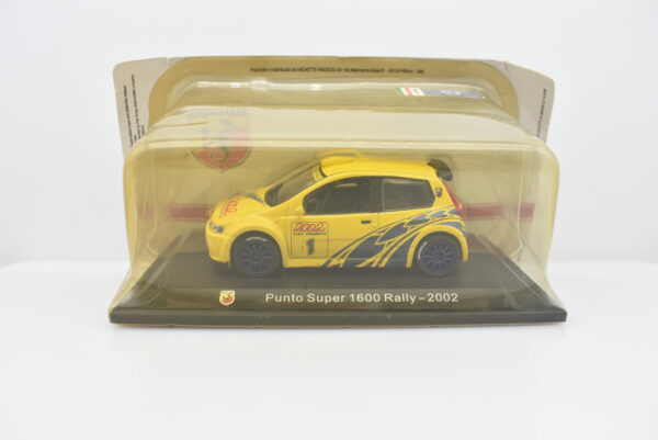 Modellino auto FIAT ABARTH PUNTO SUPER 1600 RALLY scala 1:43 diecast modellismo collezione ixo - immagine 2
