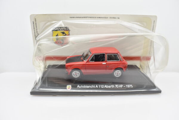Modellino auto AUTOBIANCHI A112 ABARTH 70 HP 1:43 diecast modellismo collezione ixo - immagine 6