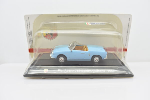 Modellino auto FIAT ABARTH 750 SPIDER ALLEMANO 1:43 diecast modellismo collezione ixo - immagine 5