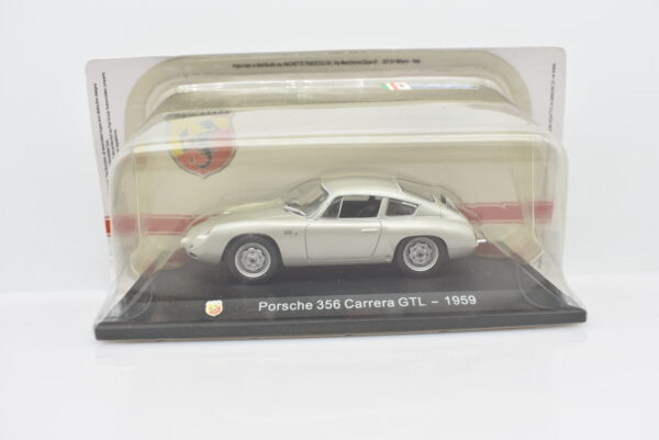 Modellino auto ABARTH PORSCHE 356 CARRERA GTL 1:43 diecast modellismo collezione ixo - immagine 5
