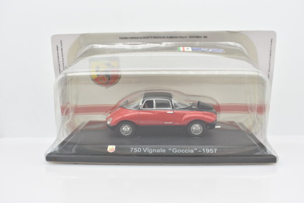 Modellino auto FIAT ABARTH 750 VIGNALE GOCCIA 1:43 diecast modellismo collezione ixo - immagine 5