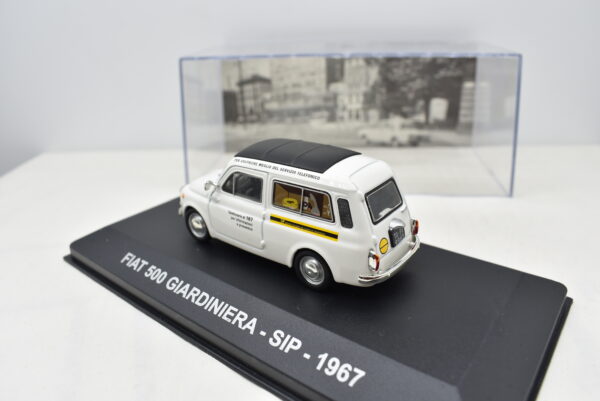 modellino auto furgone FIAT 500 GIARDINIERA SIP veicoli pubblicitari d'epoca scala 1:43 collezione - immagine 8