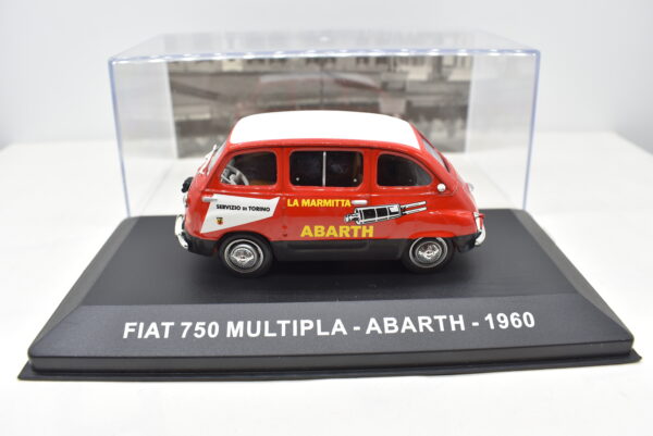 modellino auto furgone FIAT 750 MULTIPLA ABARTH veicoli pubblicitari d'epoca scala 1:43 collezione - immagine 3