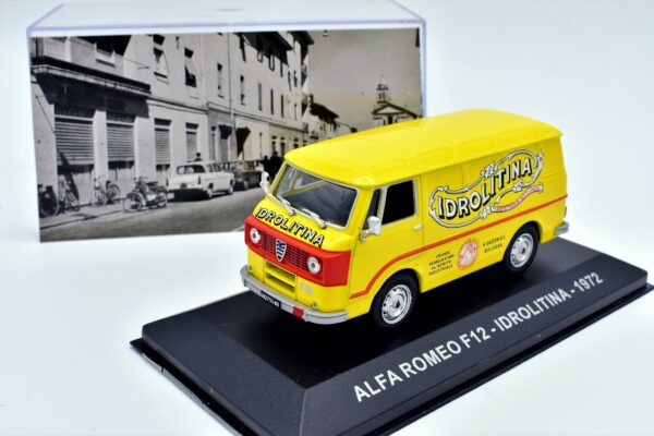 modellino auto furgone ALFA ROMEO F12 IDROLITINA veicoli pubblicitari d'epoca scala 1:43 collezione - immagine 3