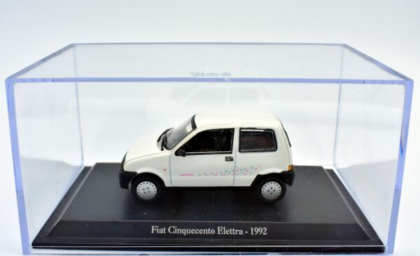 Modellino auto scala 1:43 FIAT CINQUECENTO ELETTRA diecast collezione da edicola - immagine 2