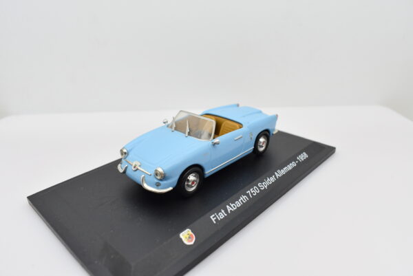 Modellino auto FIAT ABARTH 750 SPIDER ALLEMANO 1:43 diecast modellismo collezione ixo - immagine 3