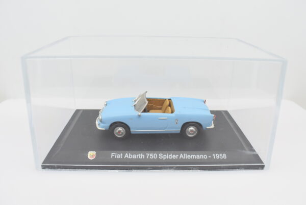 Modellino auto FIAT ABARTH 750 SPIDER ALLEMANO 1:43 diecast modellismo collezione ixo - immagine 5