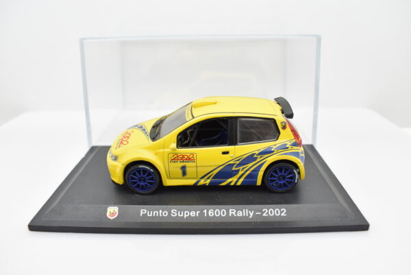 Modellino auto FIAT ABARTH PUNTO SUPER 1600 RALLY scala 1:43 diecast modellismo collezione ixo - immagine 3