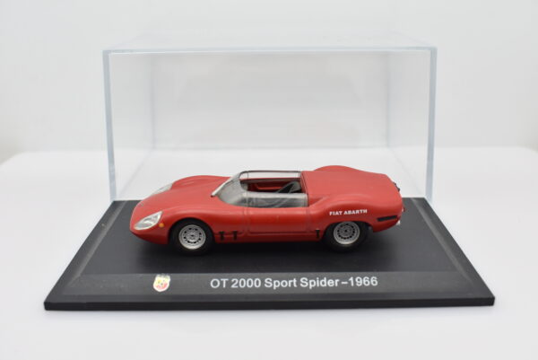 Modellino auto FIAT ABARTH OT 2000 SPIDER SPORT 1:43 diecast modellismo collezione ixo - immagine 2