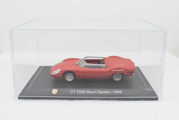 Modellino auto FIAT ABARTH OT 2000 SPIDER SPORT 1:43 diecast modellismo collezione ixo - immagine 5