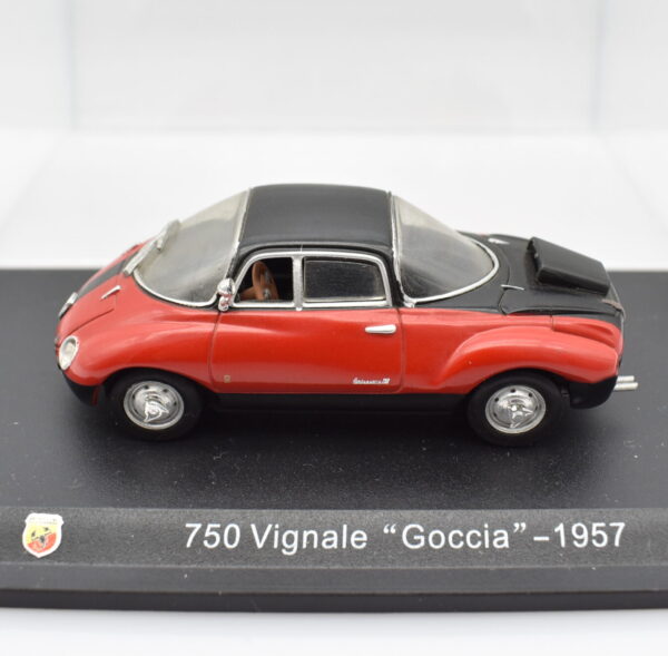 Modellino auto FIAT ABARTH 750 VIGNALE GOCCIA 1:43 diecast modellismo collezione ixo - immagine 2