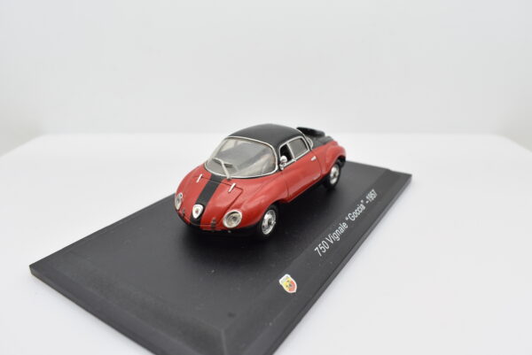 Modellino auto FIAT ABARTH 750 VIGNALE GOCCIA 1:43 diecast modellismo collezione ixo - immagine 3