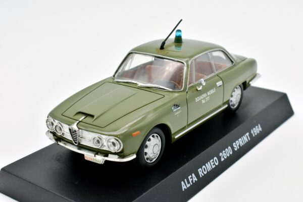 Modellini auto POLIZIA scala 1:43 ALFA ROMEO 2600 SPRINT diecast collezione - immagine 2