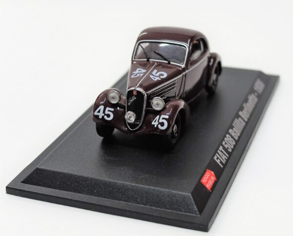 Modellini auto 1000 MIGLIA scala 1:43 FIAT 508 BALILLA BERLINETTA diecast collezione ixo - immagine 3