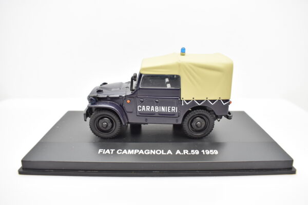 Modellini auto CARABINIERI scala 1:43 FIAT CAMPAGNOLA AR59 diecast collezione - immagine 2