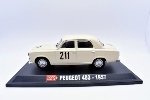 Modellini auto 1000 MIGLIA scala 1:43 PEUGEOT 403 diecast collezione ixo - immagine 2