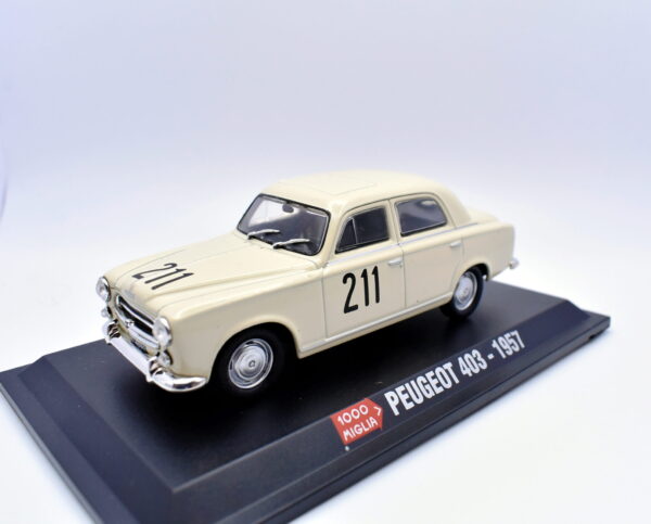 Modellini auto 1000 MIGLIA scala 1:43 PEUGEOT 403 diecast collezione ixo