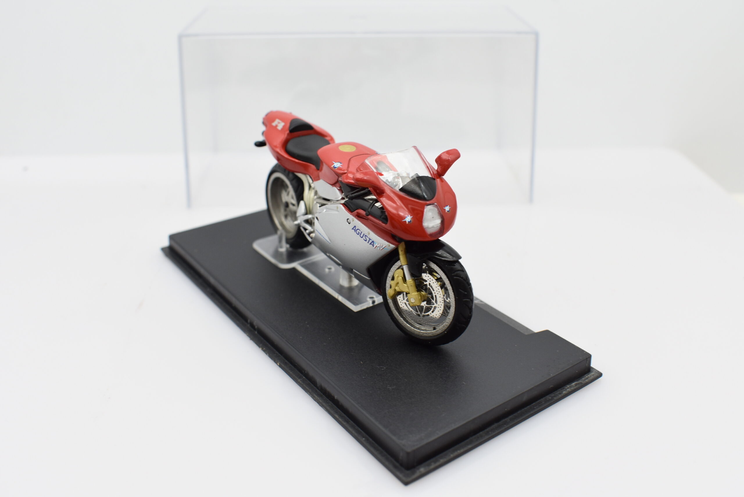 Miniature Moto MV Agusta 750 F4S 2002 échelle 1/18 Welly Avec Socle - Occasion
