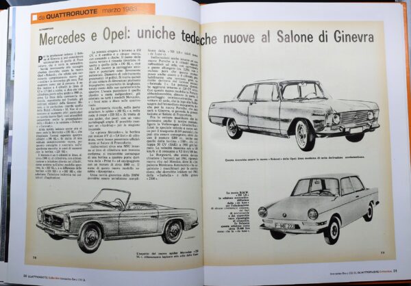 fascicolo Quattroruote Collection MERCEDES BENZ 230 SL modellino auto 1:24 libro book - immagine 7