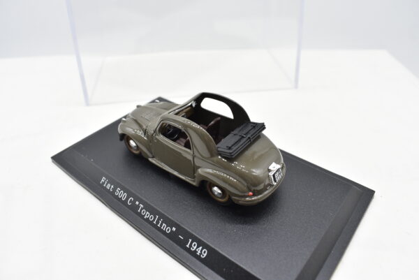 modellino auto scala 1:43 FIAT 500 C TOPOLINO diecast collezione da edicola - immagine 4