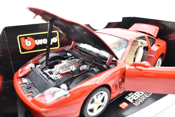 Modellino auto FERRARI 550 MARANELLO scala 1:18 Burago diecast modellismo da collezione - immagine 5