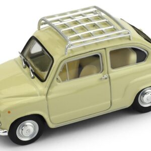Modellino auto scala 1:43 Brumm  FIAT 600 D FANALONE 1965  SABBIA diecast modellismo statico