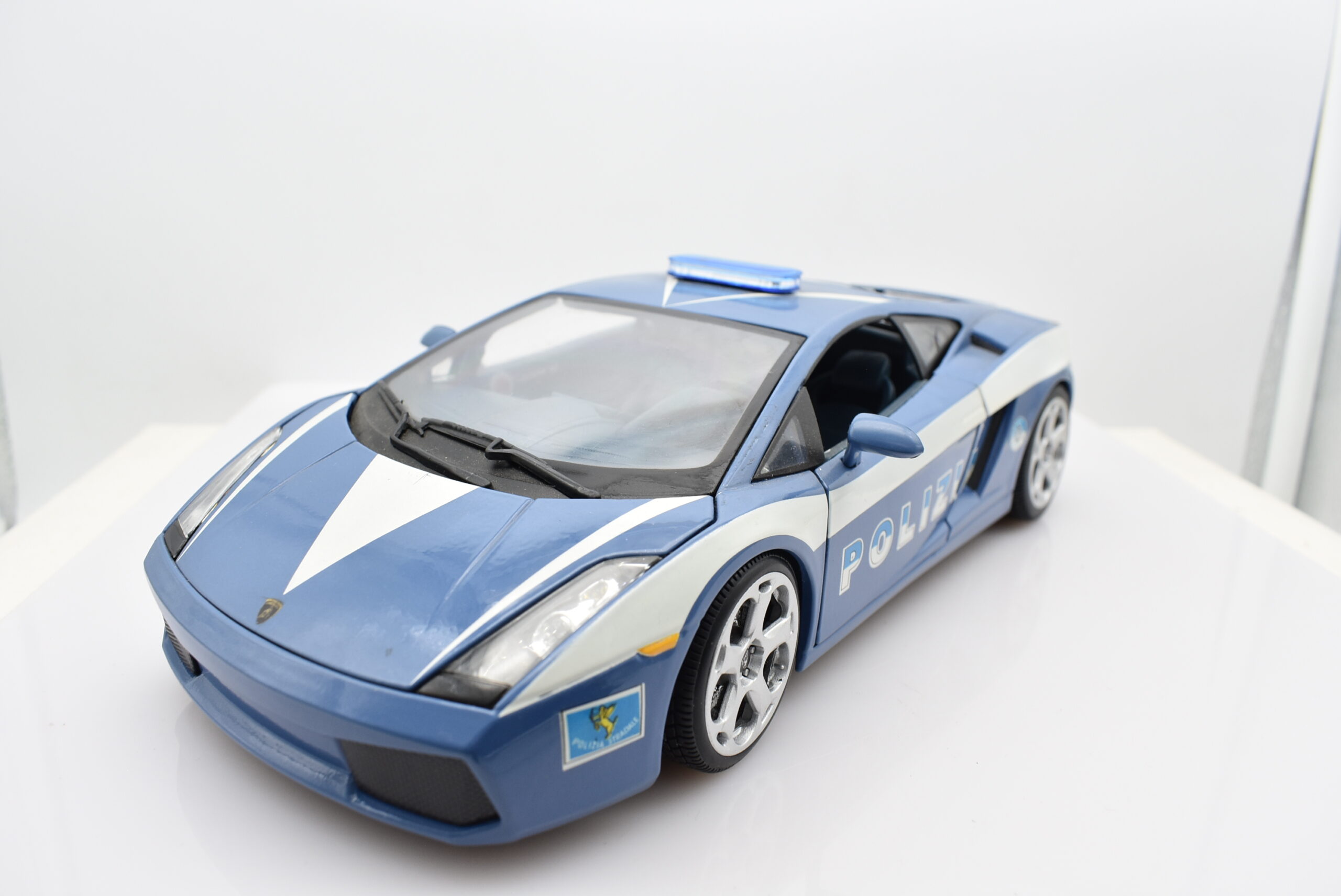 Modellino auto polizia scala 1:18 Lamborghini Gallardo modellismo da collezione - immagine 6
