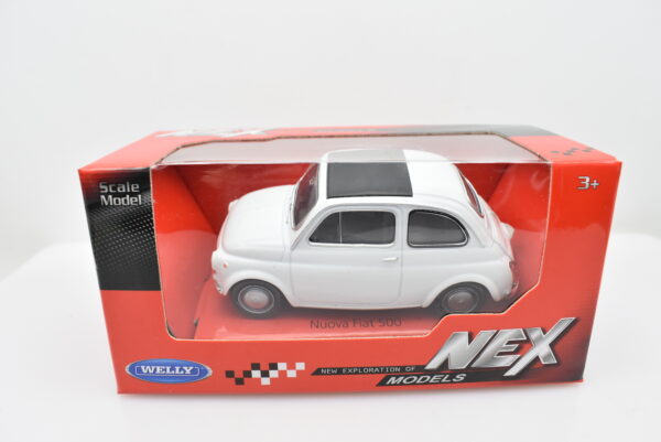Modellino auto Nuova Fiat 500 burago modellismo statico da collezione - immagine 2