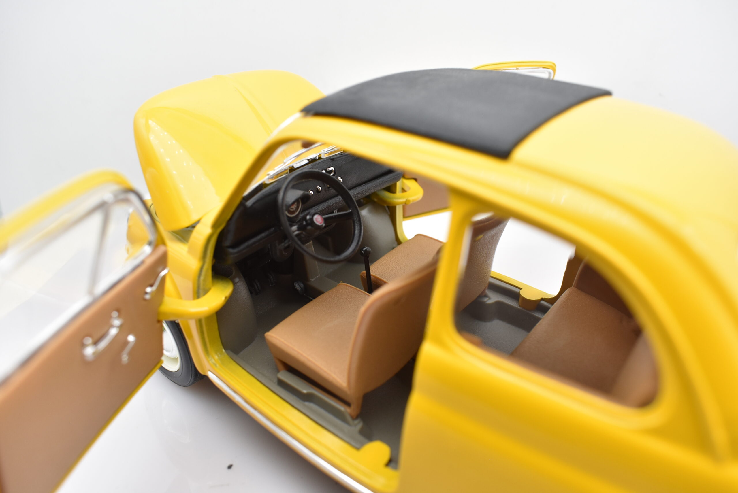 Modellino auto scala 1:16 Fiat 500 Burago diecast modellismo da collezione - immagine 6