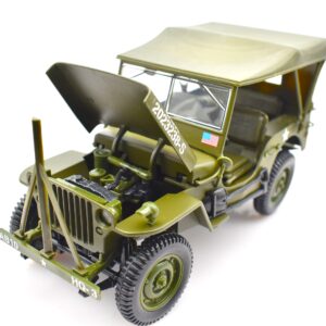 Modellino auto scala 1:18 Jeep Willys Solido diecast modellismo da collezione