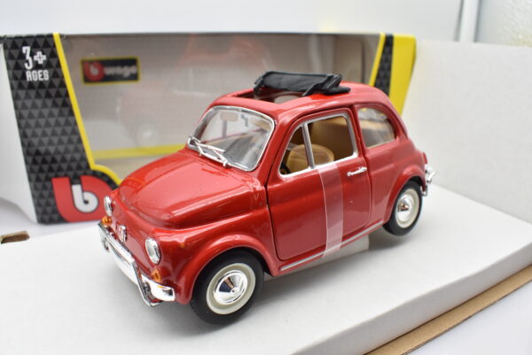 modellino Fiat 500 L 500L auto scala 1:24 burago diecast collezione modellismo - immagine 4